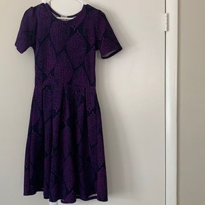 Rarely worn- purple and deep blue dress- with pockets!